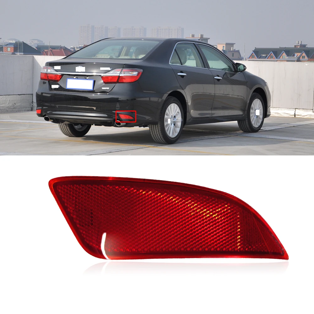 

CAPQX For Toyota Camry 2015 2016 2017 Rear Bumper Brake Light Warning Lamp Fog Light Reflector Fog lamp