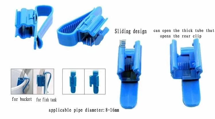 ISTA многофункциональная водопроводная труба фиксирующий Зажим для 8-16 мм диаметр трубы фиксируется на этом краю аквариума и ведра для воды
