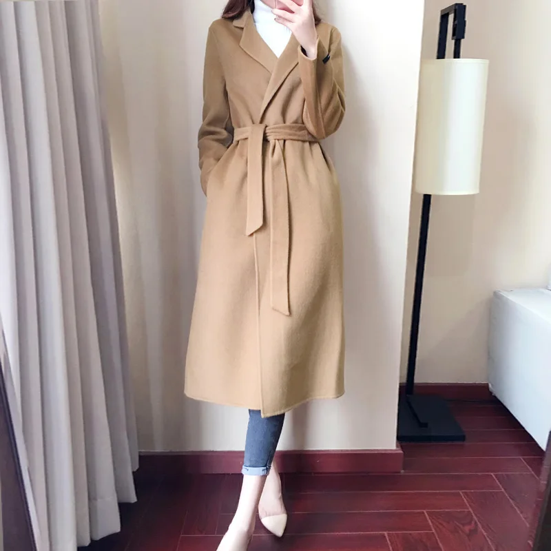 

KMETRAM Spring Jacket Women Woolen Coat Female Long Trench Coats and Jackets Women Clothes 2019 Windbreaker Abrigo Mujer MY2782