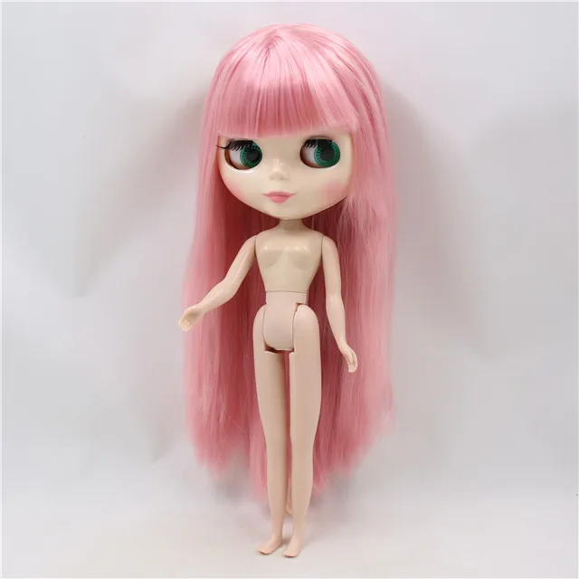 Ледяная фабрика blyth кукла Нормальная/суставная тело белая кожа прямые розовые волосы BL6022 1/6 30 см, подарок для девочки - Цвет: normal body doll