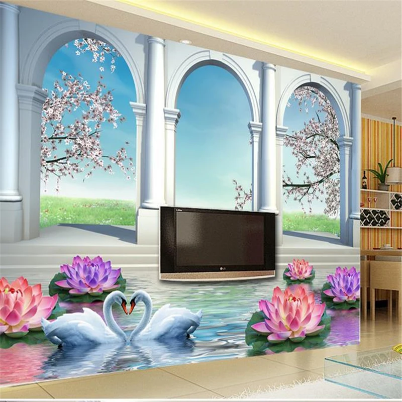 

Beibehang Индивидуальный размер высокая скорость HD 3d обои для гостиной обои настенная бумага мечта озеро papel de parede photo