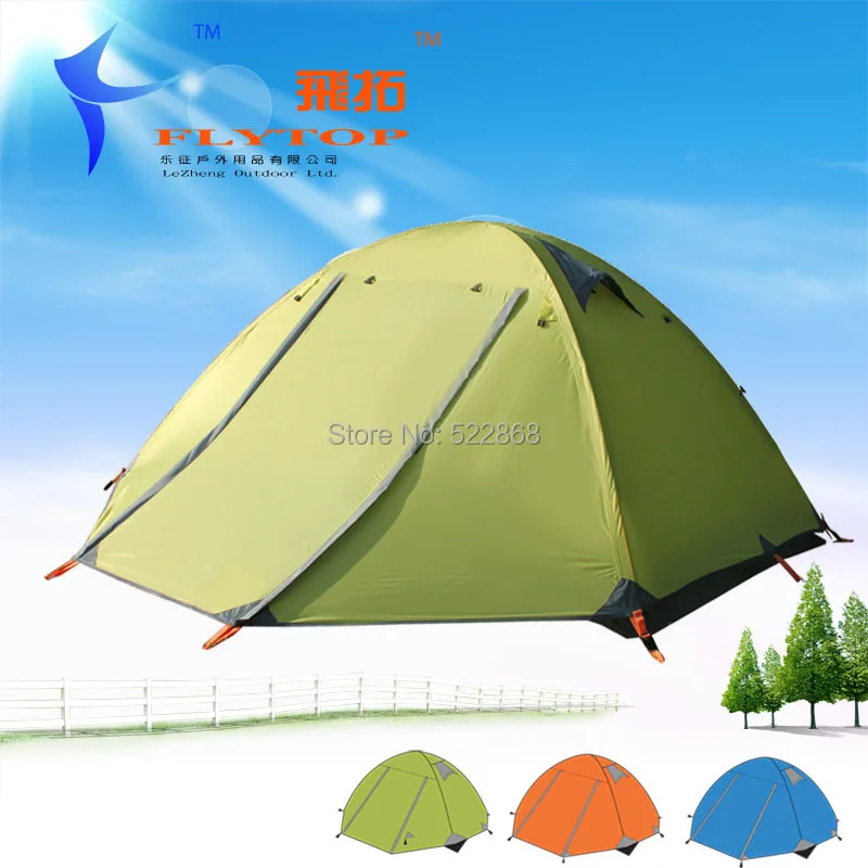 ФОТО Good quality Flytop double layer 3 person 4 season aluminum rod outdoor camping tent