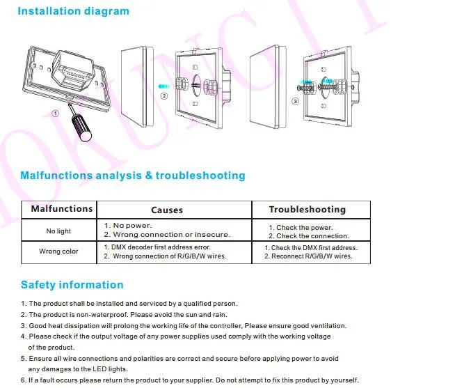 Сенсорная панель 4 зона, RGBW DMX512 Master& RF пульт дистанционного управления T14(IT) RGBW кольцо DMX512 панель управления и RF2.4 пульт дистанционного управления