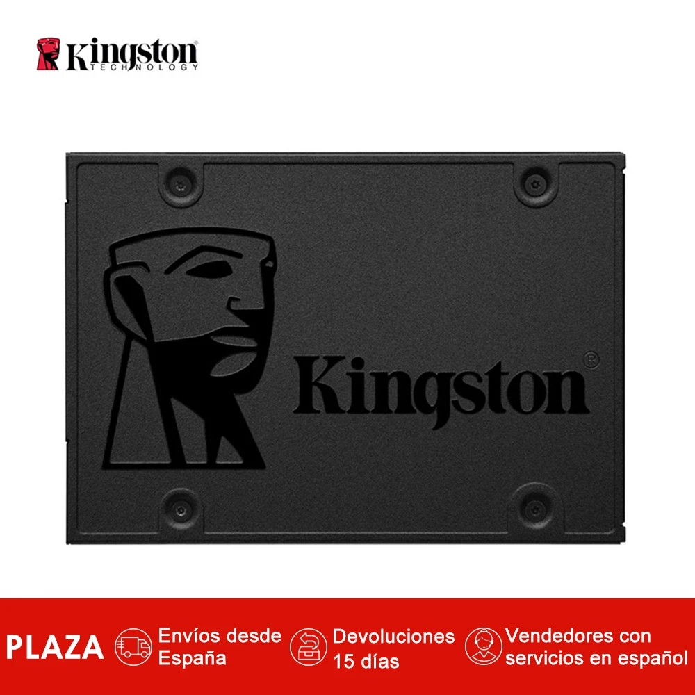 

Kingston Technology A400, 120 GB, 2.5'', Serial ATA III, 500 MB/s, 6 Gbit/s Discos duros solidos internos SSD Color Negro