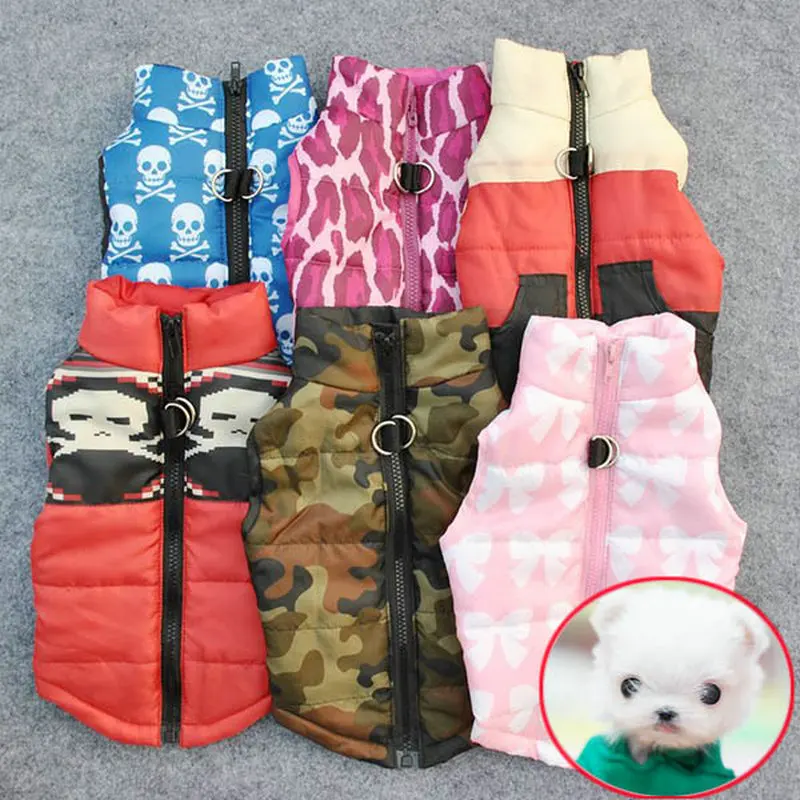Теплая одежда для собак, зимняя ветрозащитная одежда для маленьких собак, куртки для собак, мягкая Одежда для питомцев, одежда для щенков, жилет для чихуахуа, костюм XS-L