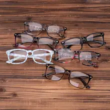 Acetate Eyeglasses Frames Clear Lens Fake Glasses Leopard Transparent Brown Vintage Glasses Eyewear Spectacle Frames Women Men