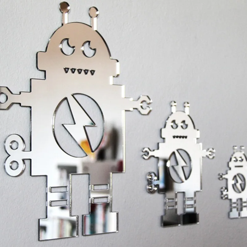 3 قطعة/المجموعة روبوت مرآة الحائط ملصقا ل ديكور غرفة نوم الاكريليك الكرتون حماية البيئة ملصقات مقاومة للماء ديكور المنزل 3 قطعة/المجموعة روبوت مرآة الحائط ملصقا ل ديكور غرفة نوم الاكريليك الكرتون حماية البيئة ملصقات مقاومة للماء ديكور المنزل