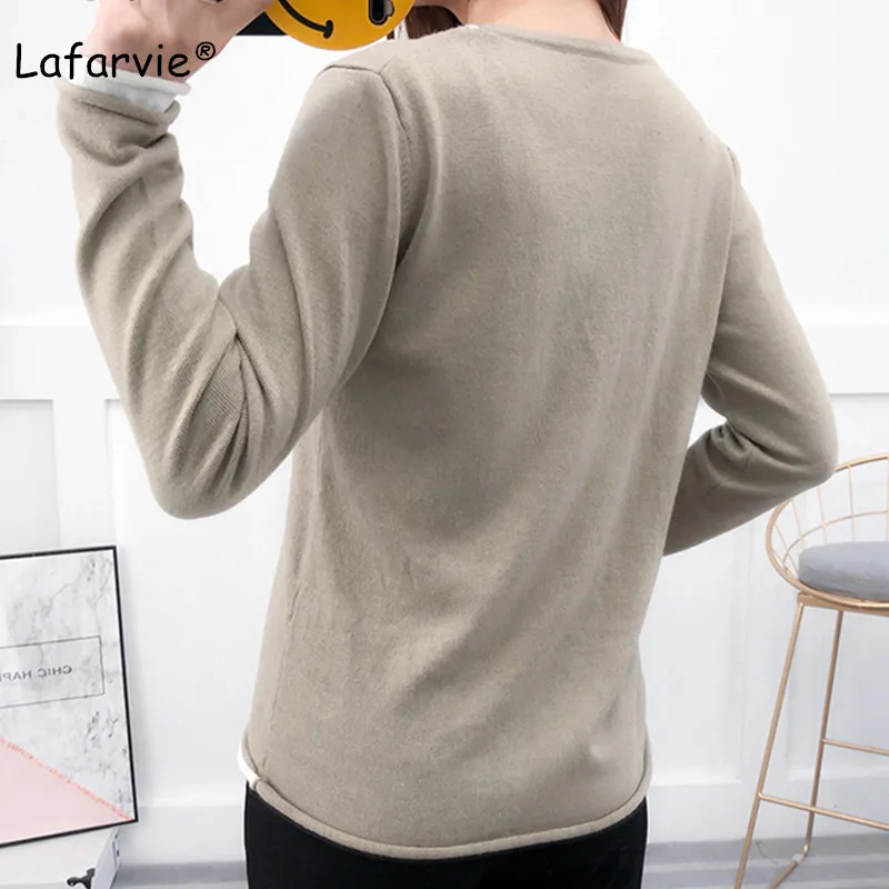 Lafarvie V-neck Knitted Cashmere Sweater Women Tops Autumn Winter Full Sleeve Soft Loose Female Pullover Knitting Sweater Camel Lafarvie V-neck Knitted Cashmere Sweater Women Tops Autumn Winter Full Sleeve Soft Loose Female Pullover Knitting Sweater Camel