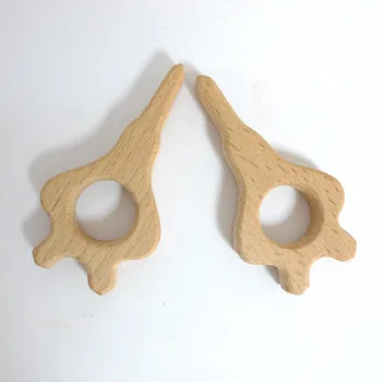 

10PCS AIR PLANES Handmade Natural Newborn Beech Wooden Teether Toys