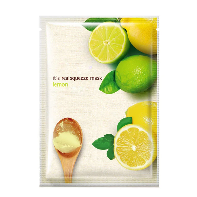 Lemon Осветляющий кислорода пузырьковая маска для лица Отбеливание средство ухода
