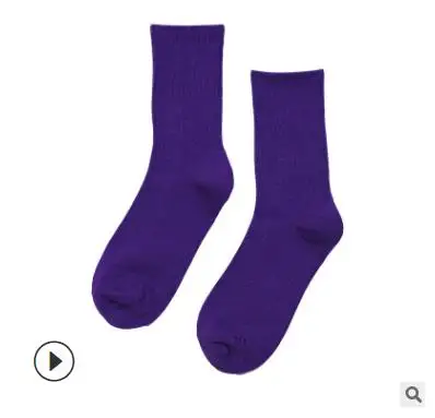 14 шт. = 7 пар, женские носки, осень и зима, новые хлопковые однотонные женские носки - Цвет: SS44903