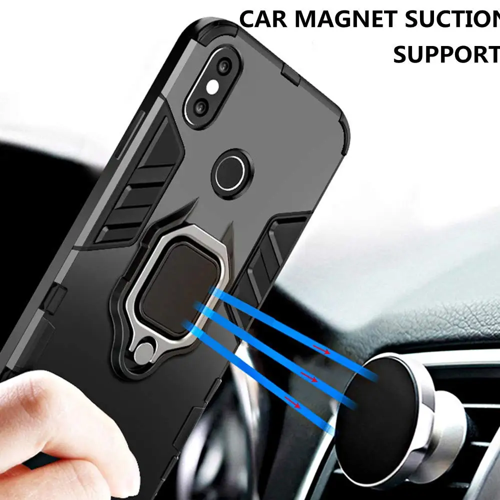Case For Xiaomi Redmi Note 7 Pro 7s Cover Magnetic Ring Holder Kickstand Shockproof Armor Case For Xiaomi Redmi 7 Pro Cover  (5)