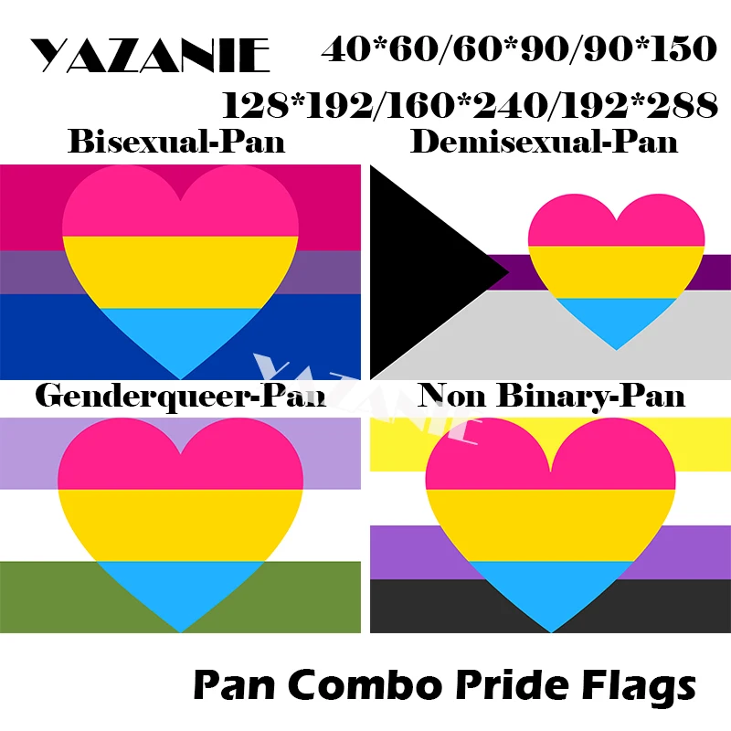 Yazanie 128 192cm 160 240cm 192 288cm Big Lgbt Bisexual Demisexual Genderqueer Non Binary Pansexual Rainbow Car Combo Pride Flag Flags Banners Accessories Aliexpress