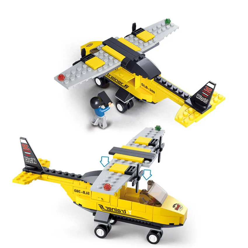 110pcs/set Airplane Building Blocks Compatible with Legoing Brand City