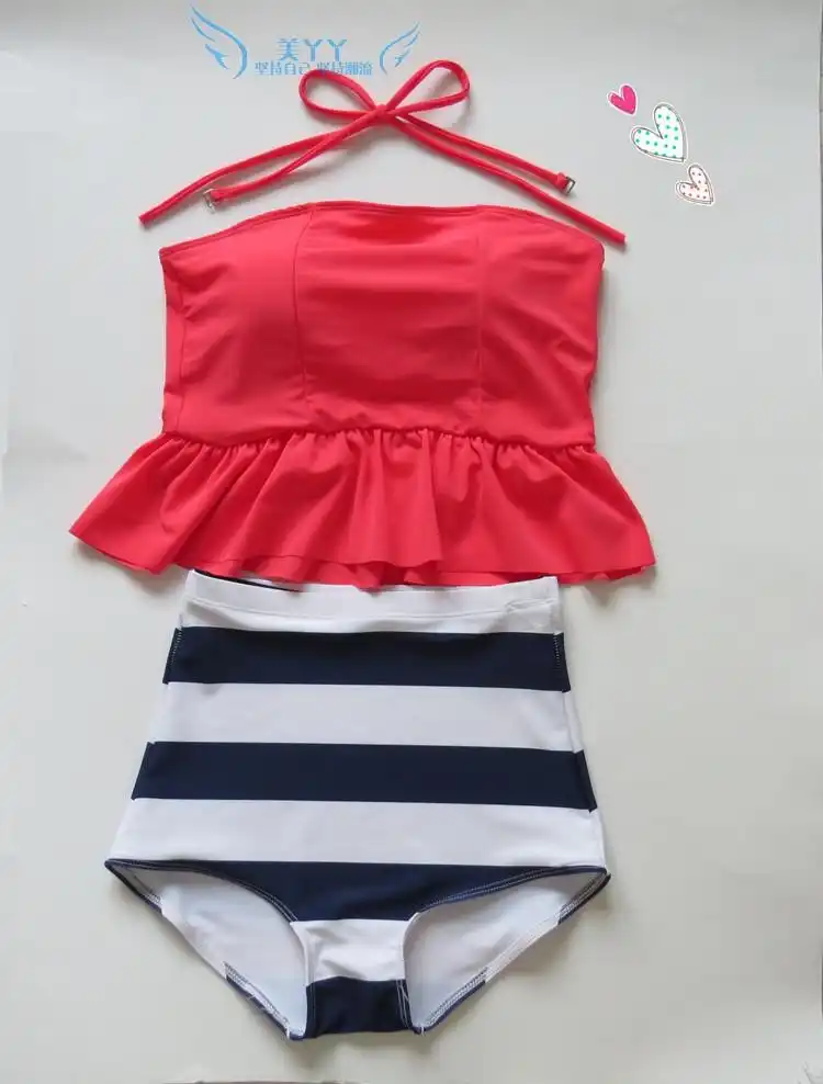 junior high waisted bathing suits