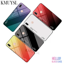 Градиент закаленное Стекло чехол для huawei Honor 8X Max 8C 7A 7C Nova 3 3i Коврики 20 10 Lite P9 P10 P20 Pro Y9 Y6 Y5 Prime чехол