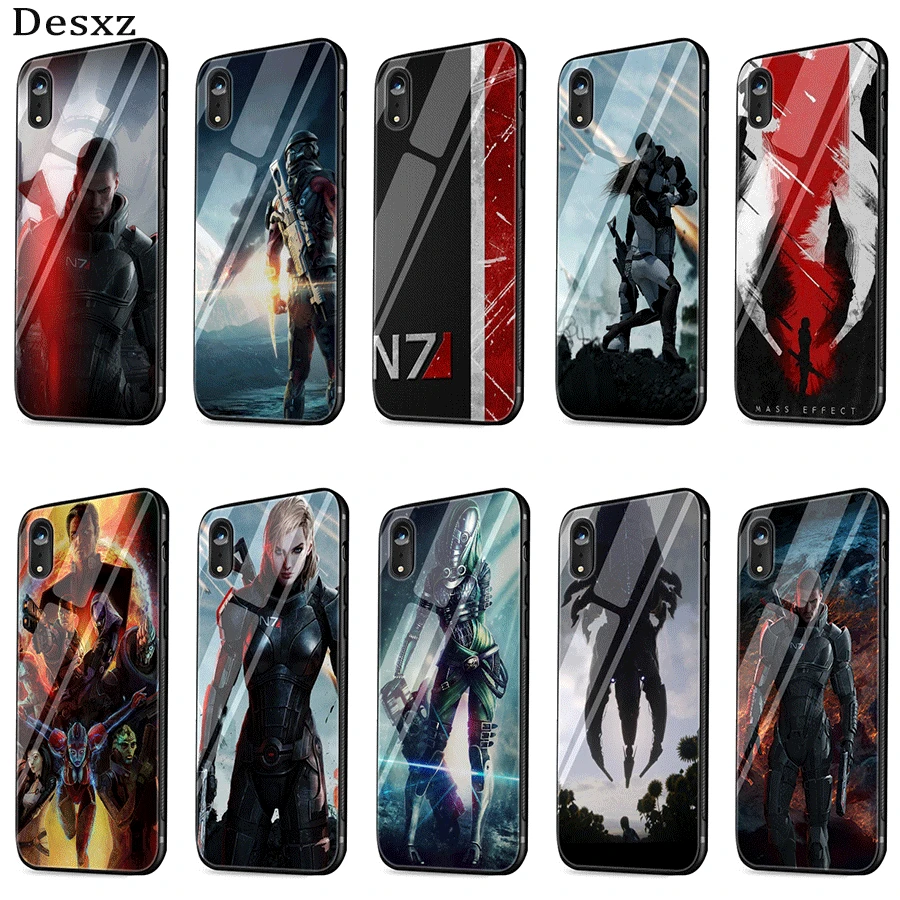 Чехол из закаленного стекла N7 для iPhone X XS XR Max 6 6s 7 8 Plus 5 5S SE|Чехлы-накладки| |