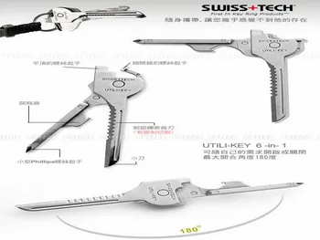 

by dhl or ems 500pcs 6 in 1 Pocket EDC Key Keychain Survival Opener Camping Multi Tools On Car cheapest
