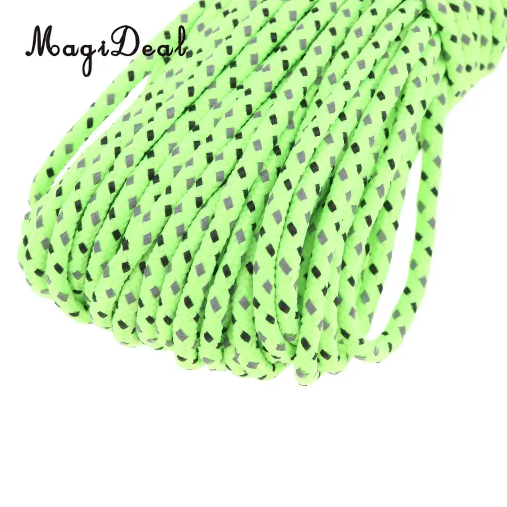 66ft Strong Reflective Guyline Tent Tarp Rope Guy Line Camping Cord Paracord Guide Rope Glow At Night