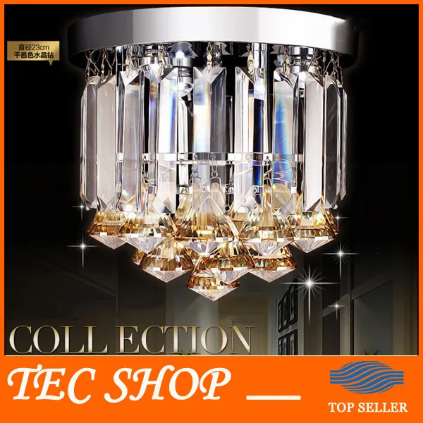 Us 140 0 Best Price Modern Led Aisle Crystal Lamp Entrance Light Hallway Led Ceiling Lamp Corridor Light D23 X H21cm Crystal Lighting In Ceiling