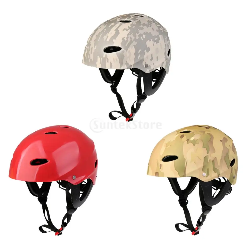 CE ABS Professional Adjustable Safety Helmet for Water Sports Kayak Canoe Sailing Surfing SUP Water Skiing Hard Cap