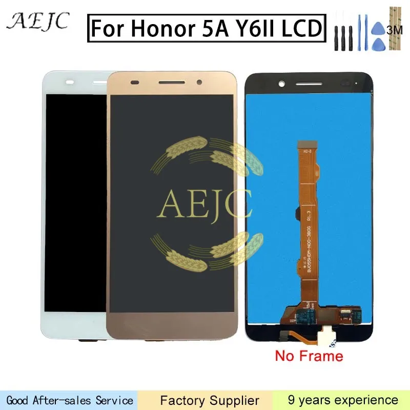 Для Huawei Honor 5A Y6 II CAM-L23 CAM-L03 CAM-L21 ЖК-дисплей с сенсорным экраном дигитайзер сенсор в