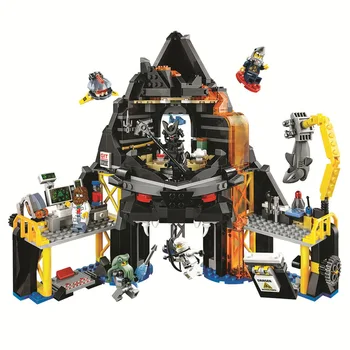 

New Ninja Ninjago Movie Garmadon's Volcano Lair Building Blocks Sets DIY bricks Kit compatible 70631 Educational toys