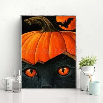 

Halloween Ghost Pumpkin Wallpaper Wall Art Canvas Posters Prints Painting Wall Pictures For Modern Office Living Room Home Decor