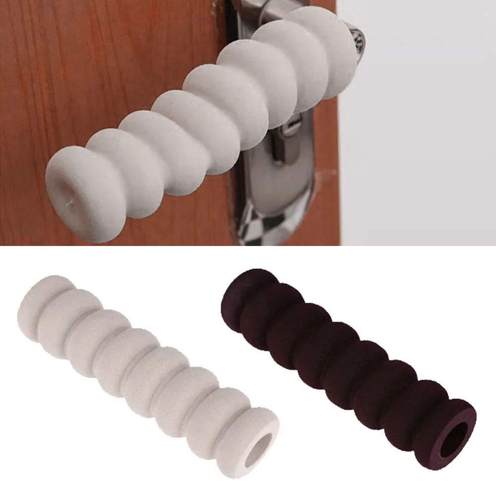 Us 1 68 40 Off Baby Children Safety Supplies Room Doorknob Soft Cases Spiral Anti Collision Security Doorknob Protective Sleeve Cover 130x35mm In