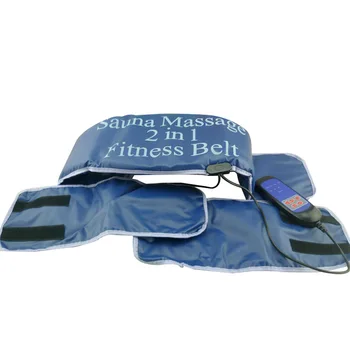 

2 In 1 Gym Fitness Waist Belt Slimming Fat Burner Body Abdominal Muscle Exerciser Sauna Heating Vibrate Massager Belts Promotion