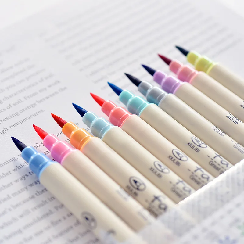 XYDDJYNL10Color набор маркеров для рисования мягкая кисть эскиза маркеры манги товары