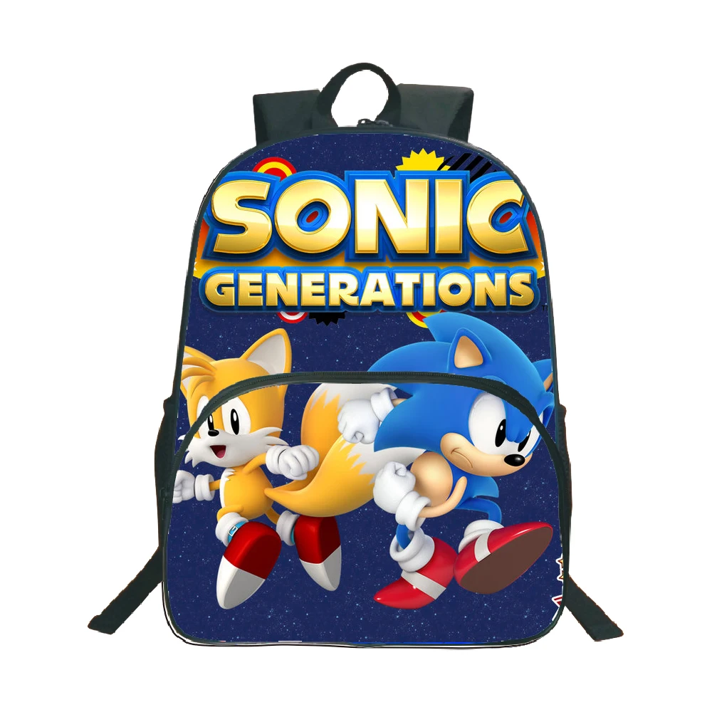 

2019 Hot Sale Sonic the Hedgehog Bags School Backpack Students SchoolBags Casual Schoolbag Teenagers Bag School Gifts For Kids