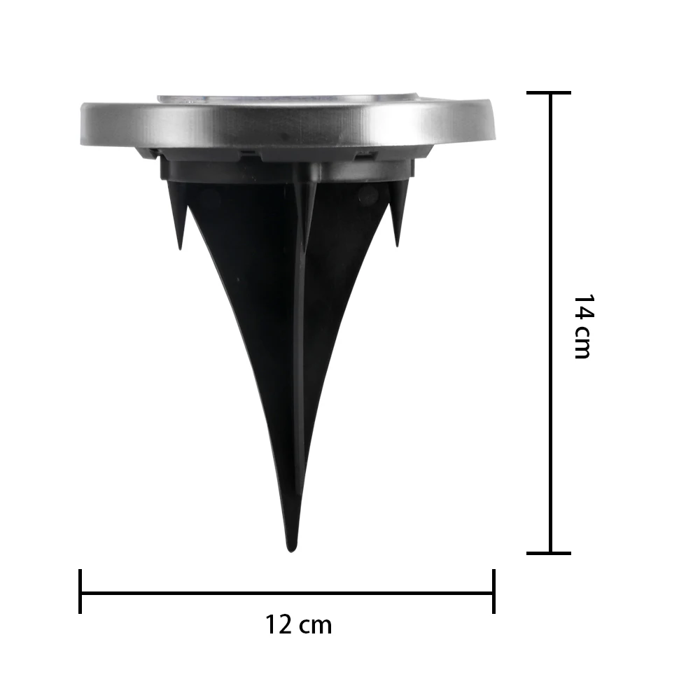 4 шт. 12LED солнечный Мощность Похоронен Свет под землей лампы холодный белый открытый для Путь Сад газон свет