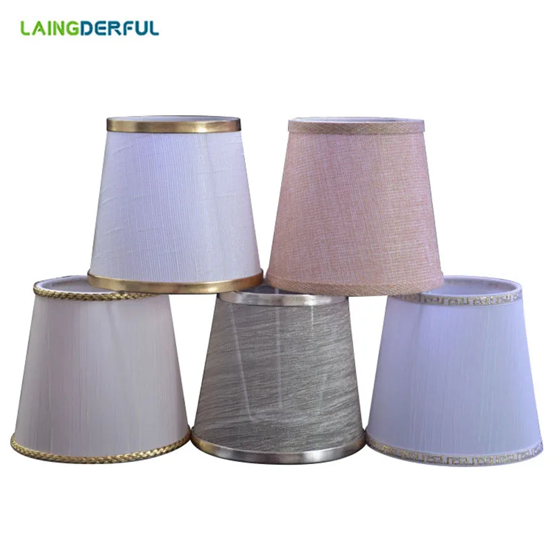 Nordic Style Cloth Lampshade Art Deco Fabric Lamp Shade for Crystal