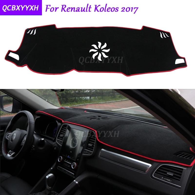 For Renault Koleos 2017 Dashboard Mat Protective font b Interior b font Photophobism Pad Shade Cushion