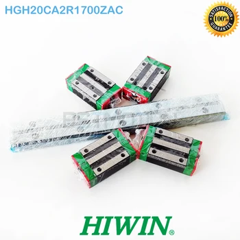 

100% Original HIWIN HGR20 Linear Guide Rail 4pcs 1700mm with 8pcs HGH20CA HGH20 Linear Block Carriage HGH20CA2R1700ZAC