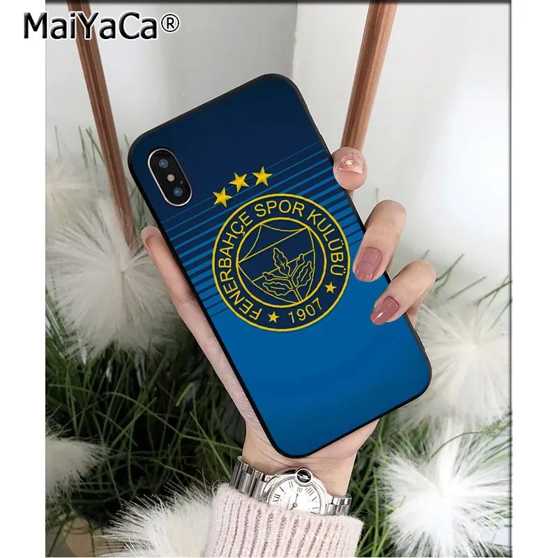 MaiYaCa Turkey Fenerbahce футбол Силиконовый ТПУ мягкий черный чехол для телефона для iPhone 5 5Sx 6 7 7plus 8 8Plus X XS MAX XR - Цвет: A16