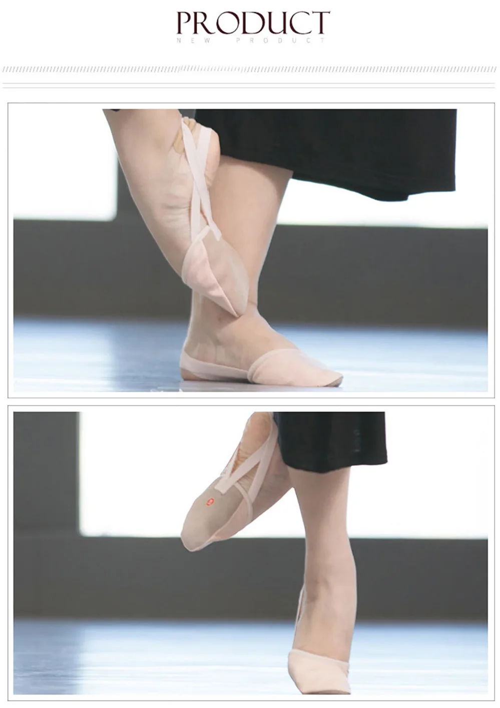 Ushine EU35-42 кожа ткань половина; зимняя обувь с нескользящей подошвой; стретч упражнение для художественной гимнастики Pointe живота балет Обувь для танцев для женщин
