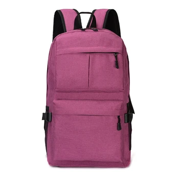 

Men Oxford Laptop Backpack With USB Charge Port Travel School Bags Anti-Theft