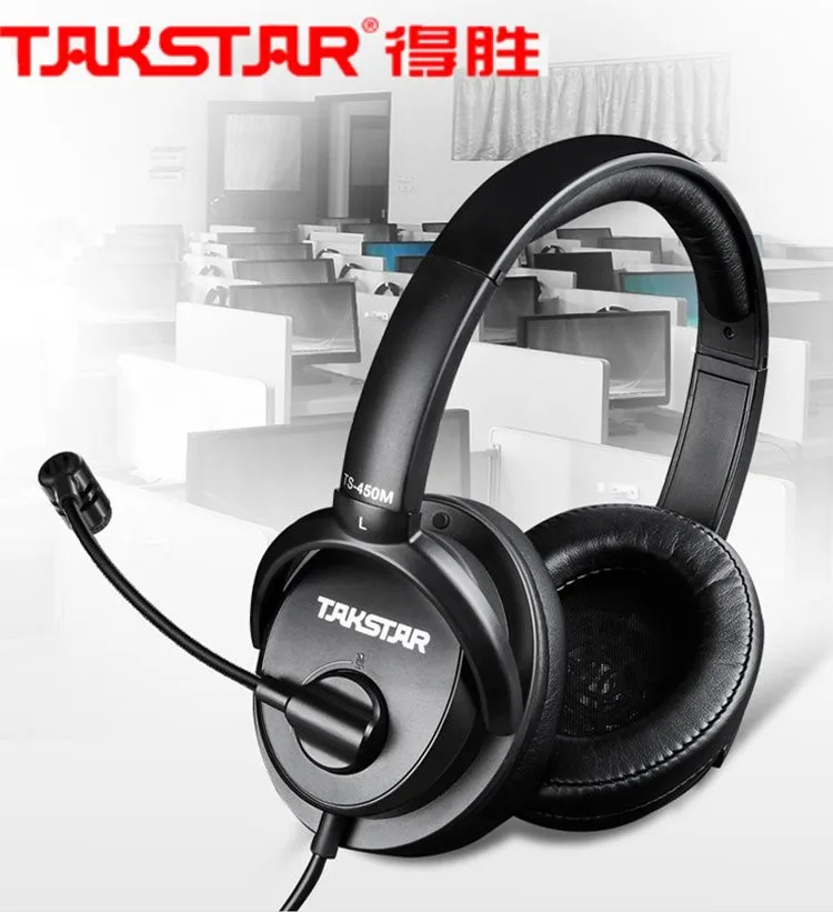 Высокое качество Takstar TS-450M мультимедийные наушники игровые Esports компьютерные гарнитуры закрытый дизайн высокая чувствительность микрофон