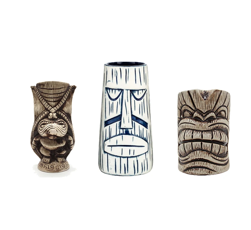 Бесплатная доставка Tiki кружка Tumblers керамические Гавайские кружки для