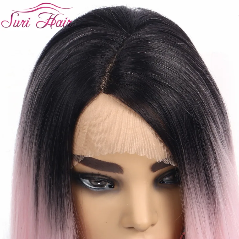 Сури волос 12 дюймов cospaly синтетический синтетические волосы на кружеве парик прямая шнуровка, парики для женщин короткий парик-Боб розовый