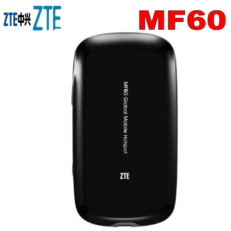 Мобильный Wi Fi роутер ZTE 3G MF60 мобильный точки доступа 21 Мбит/с|wifi 3g|hotspot routerwireless wifi |