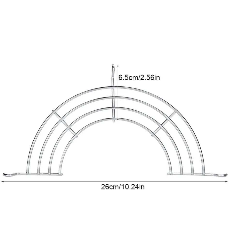 1 шт., Паровая стойка из нержавеющей стали, Полукруглая, для пищевого масла, ситечко для ресторана, кухонного гаджета, инструмент для приготовления пищи, полукруглая стойка