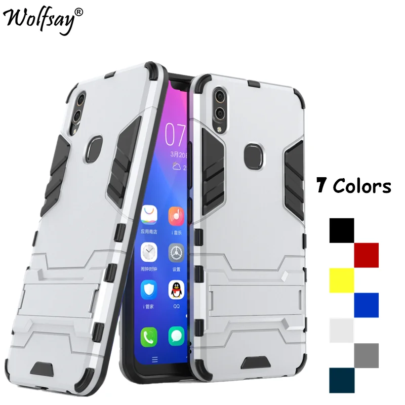 Vivo V9 Case Vivo Y85 TPU & PC Robot Cover With Phone Holder Shockproof Slim Back Case For Vivo V9 Youth Cover For Vivo V9 / Z1 Vivo V9 Case Vivo Y85 TPU & PC Robot Cover With Phone Holder Shockproof Slim Back Case For Vivo V9 Youth Cover For Vivo V9 / Z1
