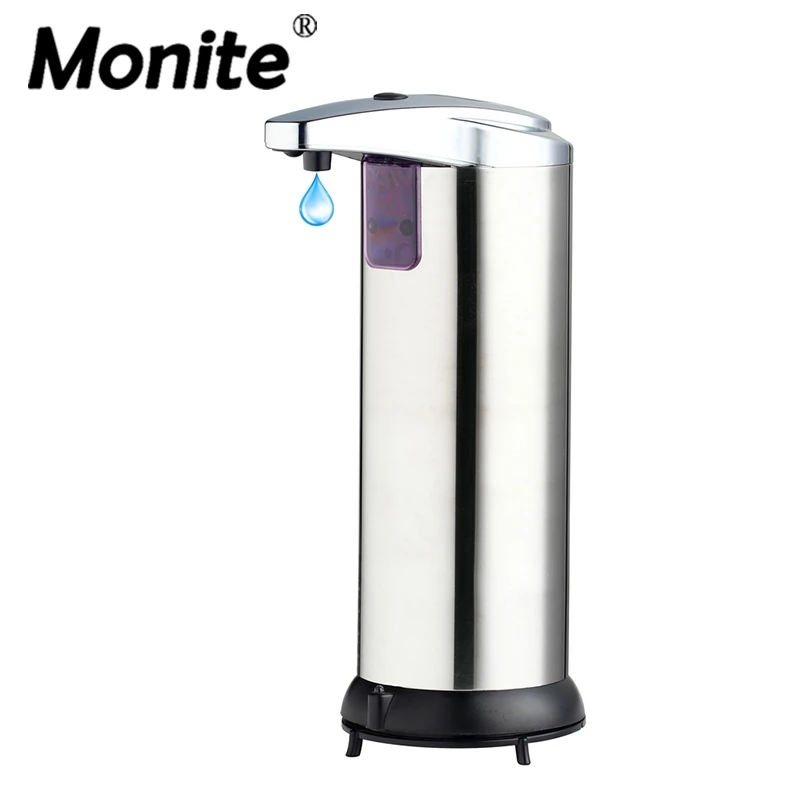 

Modern Automatic Sensor Soap Dispenser Stainless Steel Hands Free Touch Sanitizer Dispenser for Kitchen/Bathroom Set