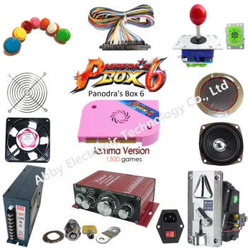 

JAMMA Arcade DIY KIT for 1300 in 1 box 4S game borad PCB joystick led push button Wire harness power supply speaker