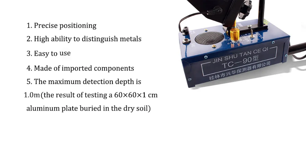 Профессиональный Подземный детектор металла Pinpointer Pinpoint проводки детектор золота TC-90 Водонепроницаемый Охотник за сокровищами
