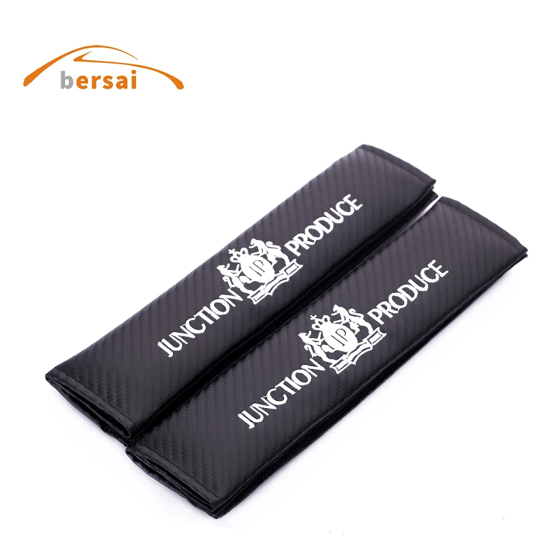 

BERSAI Carbon fiber seat belt cover shoulder pad Car styling for Junction Produce JP VIP for mazda 3 6 CX4 5 TOYOTA accessories