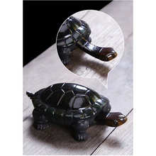 Креативный керамический чайный поднос с длинной шеей черепаха, сменная цветная фигурка, креативный керамический чайный поднос, чайная доска, домашний декор, статуя